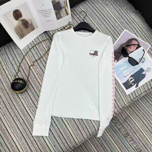 Chrome Hearts logo print long-sleeved top